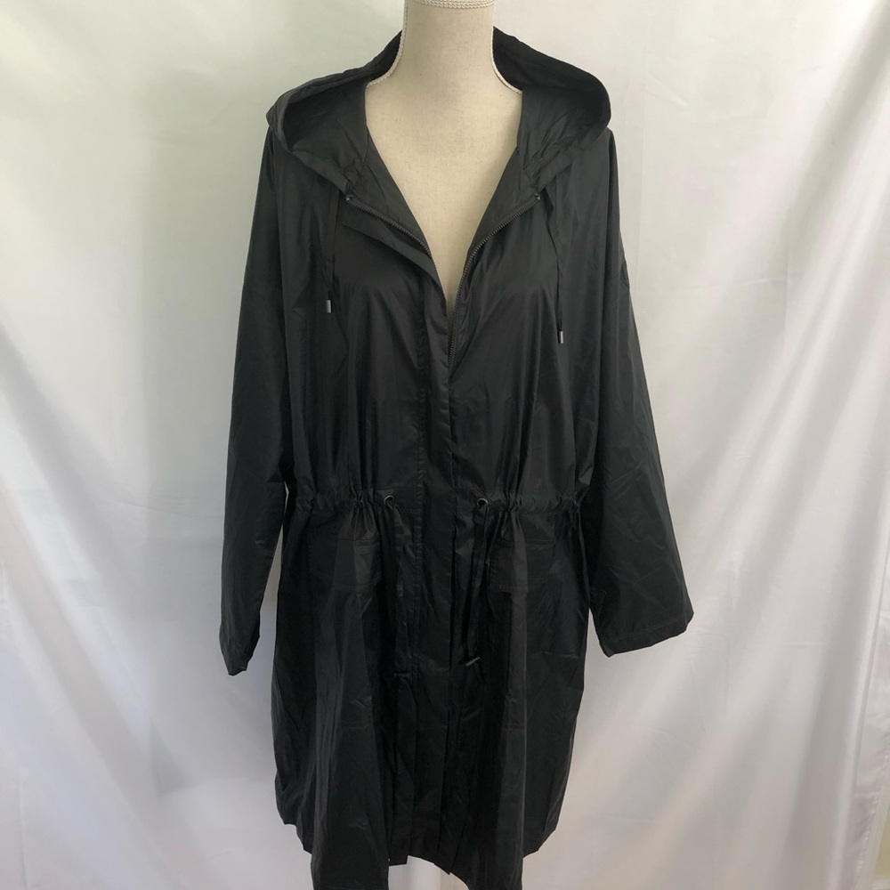 Eileen Fisher Hooded Recycled Nylon Jacket 1X Plus - Picture 4 of 12